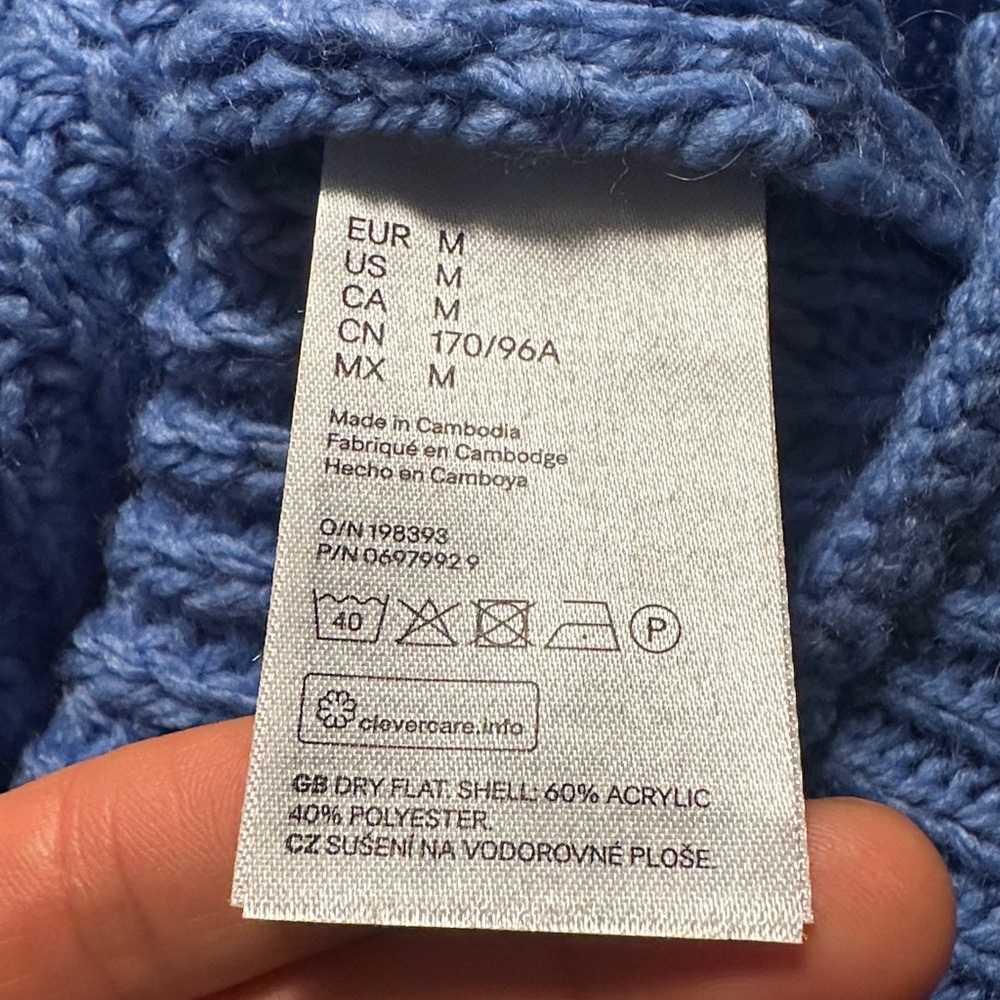 H&M Baby Purple(S size) and Blue(M size)Knit Sweaters. New - Picture 11 of 11